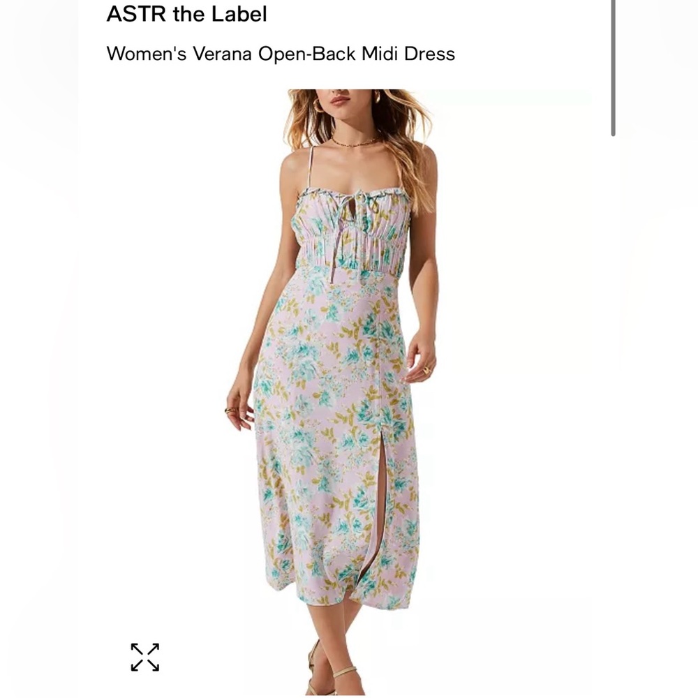 45. Aster The Label small Verana Pink Midi Dress nwt